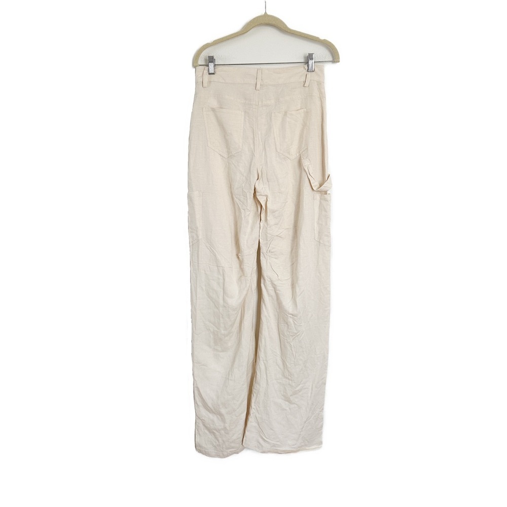 Lioness Miami Vice Linen Blend Pant Off White Size XS NWT - Picture 6 of 6